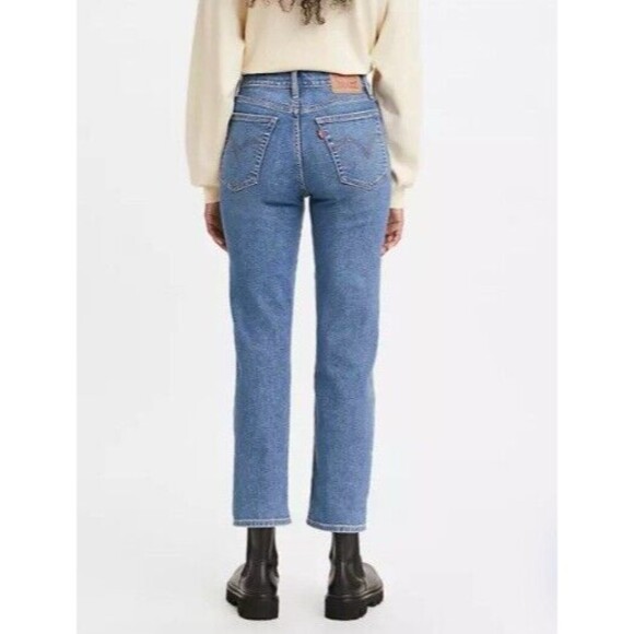 Levi's Premium Big E Wedgie Straight Buttonfly Jeans Women's Size 25 - Picture 1 of 13